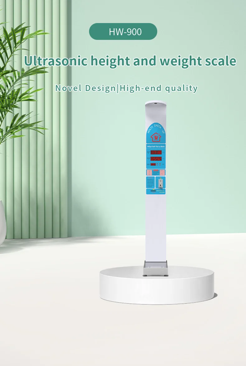 Coin operated electronic body weight height scale pharmacy weighing machine