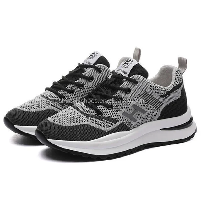 Women's 2024 Korean Style Sports Shoes Fashion Flat Sneakers with Fly Knit Upper Material for Walking