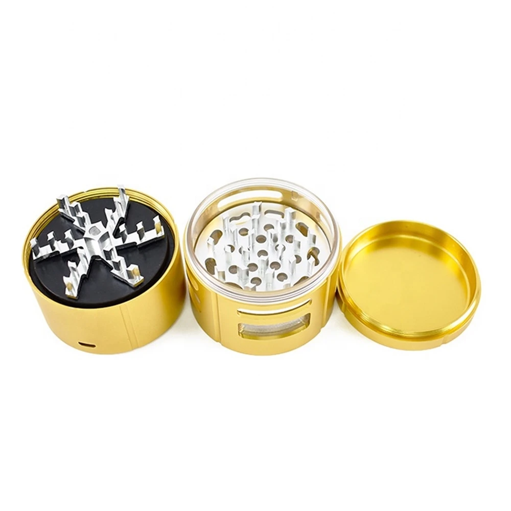 Wholesale Custom Automatic Herb Grinder and Dispenser Tectonic9 Manual Electric Aluminum Metal Material Stock Features