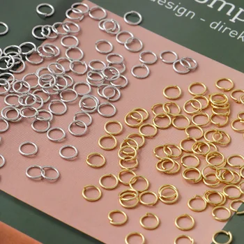 Wholesale 200pcs/bag Round Chain Bracelet Connectors Jump Rings Split Rings Open Rings for Jewelry Making
