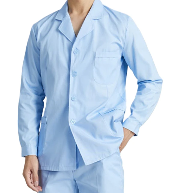 Professional Lab Coat Hospital Uniforms Custom Long Sleeve Medical Uniform Lab Coat Clinic Doctors N