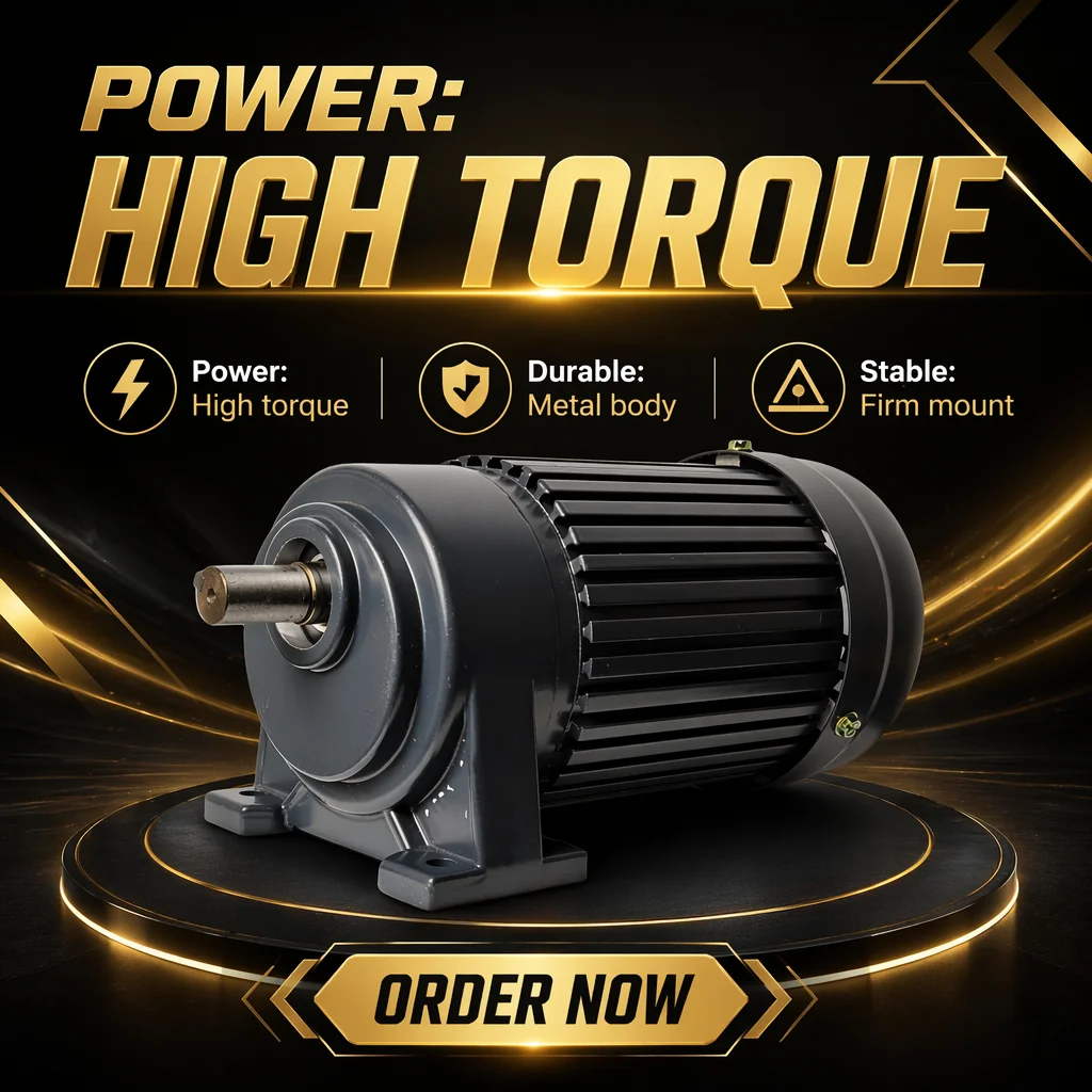 Pole Three-phase Gear Motor, CH-0.4KW, IP44, 400W, 600 - detail 6