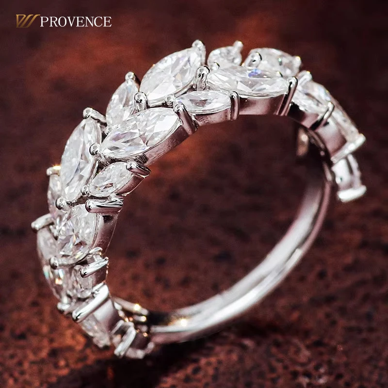 Hot Sale Diamond Engagement Ring Luxury White Real Solid 18k 14K