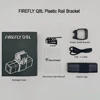 Support de rail de guidage en plastique noir