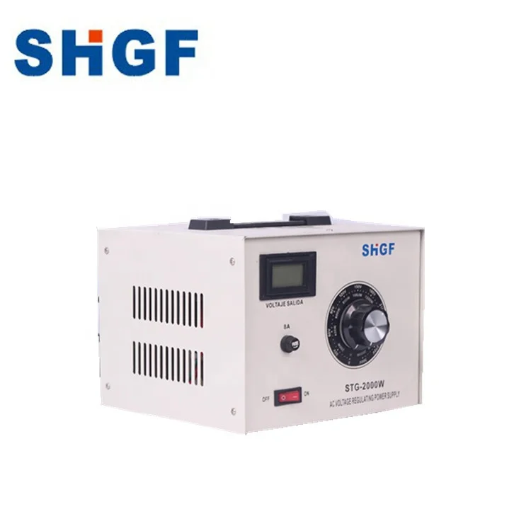 STG 2000Watt Single Phase AC Automatic Voltage Regulator Variac Transformer