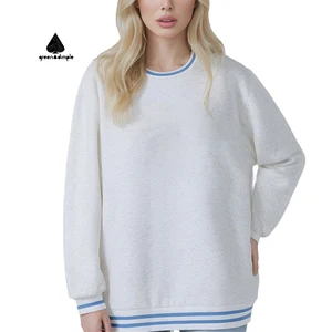 Custom Unisex Sweatshirt High Quality Crew Neck Plain 100% Cotton Hoodie Oversize Casual Sweatshirts