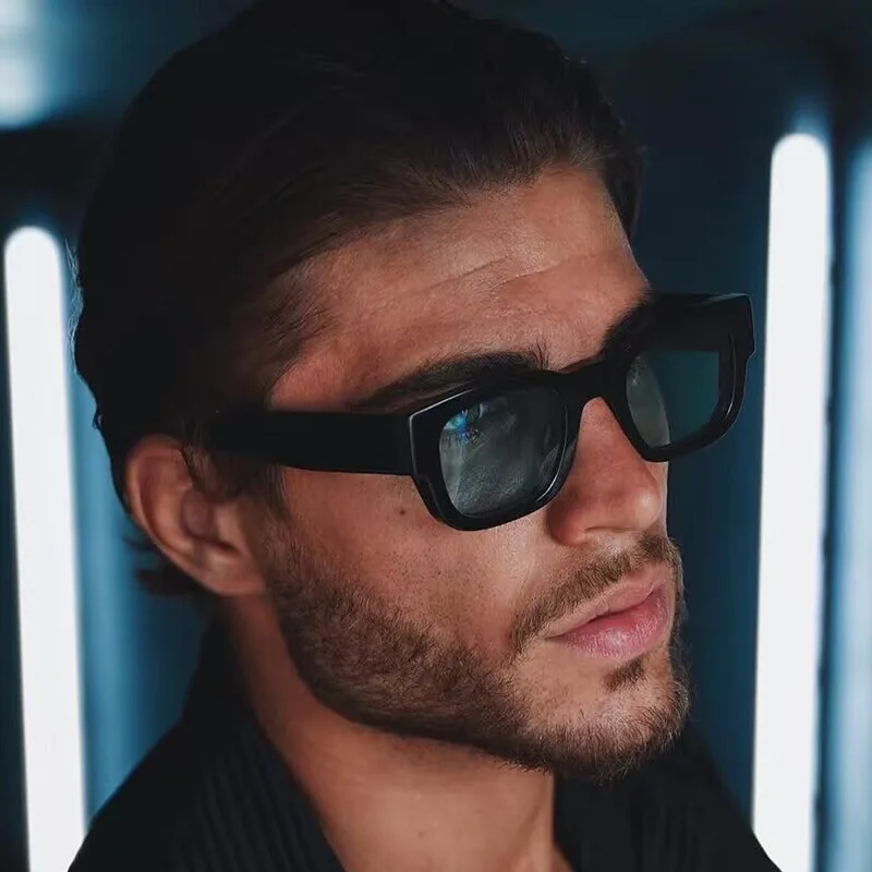 Logo Customized Fashion Vintage Shades Retro Small Square Frame Sun