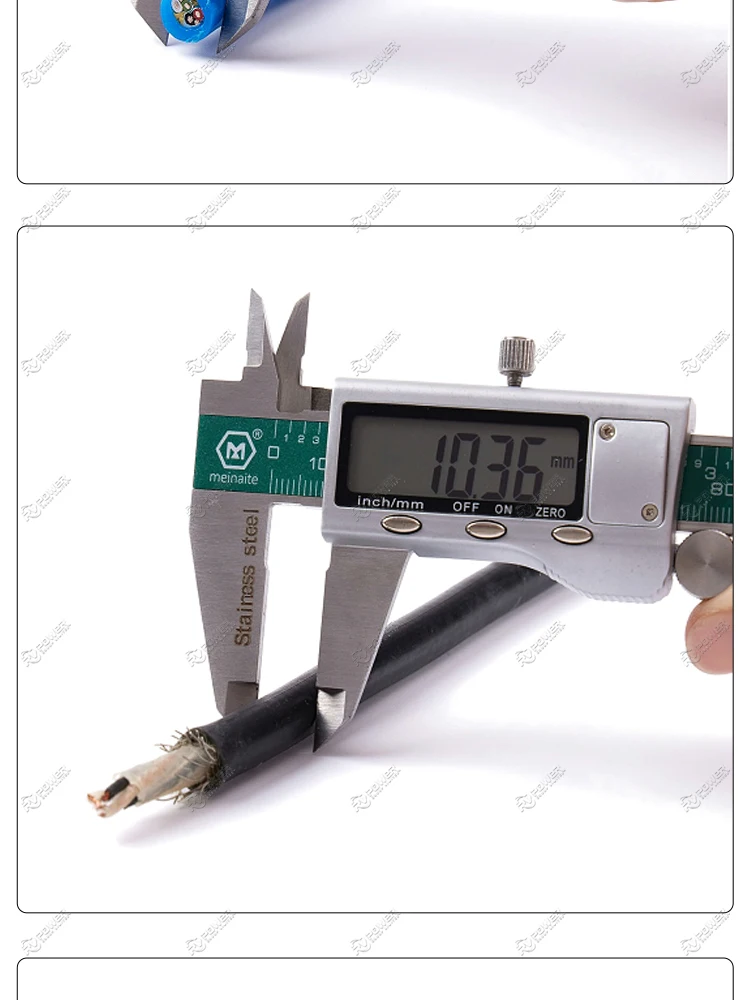 Spiral 4 Communication Cable / Heavily Armored Wire For Diving