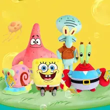 Official Sponge Bob Stuffed Animals Children Gifts Cartoon Character Plush Toys for Kids