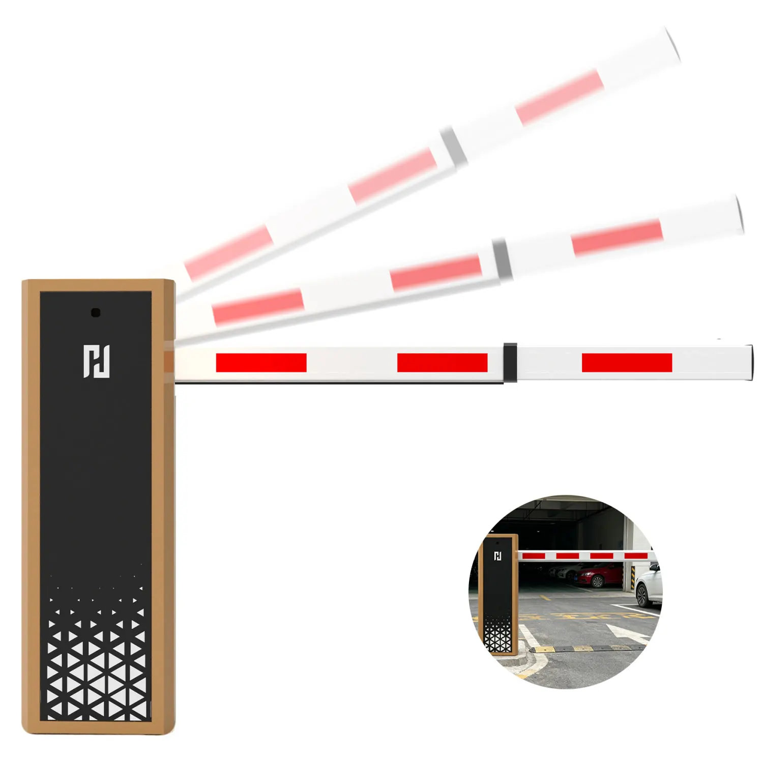 DC24V Smart Parking Lot Boom Gate with L