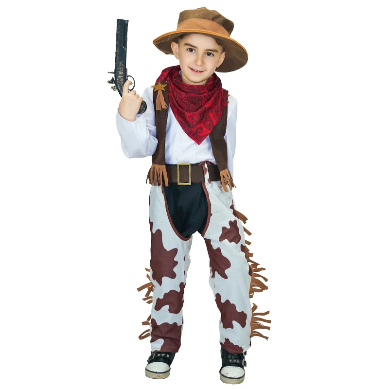 Cowboy Costume Set Kids Halloween Party Cosplay Costume Baby Cowboy