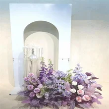 High quality artificial purple flower ground flower runner large delphinium for wedding home graduation ceremony decor