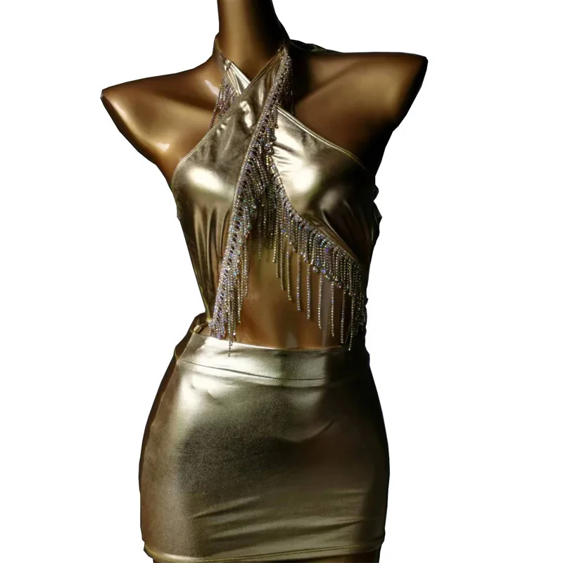 Novance Women Cocktail Dress 2023 Shinny Crystal Tassel Swimwear Beachwear  Modest Hot Sexy Short Cocktail Dresses for Celebrity