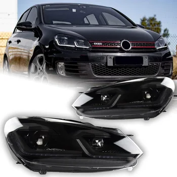 Feux de voiture pour VW Golf 6 Phare Projecteur Lentille Golf6 Mk6