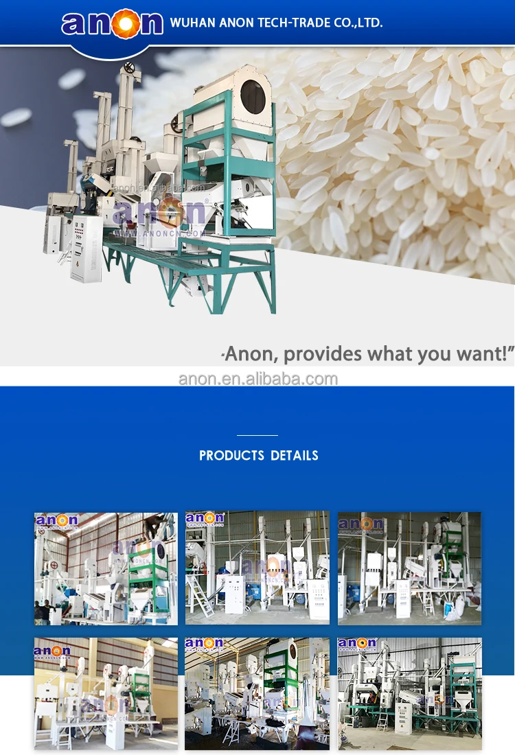 Anon 2024 High Quality 2030 Tons Per Day Industrial Rice Milling