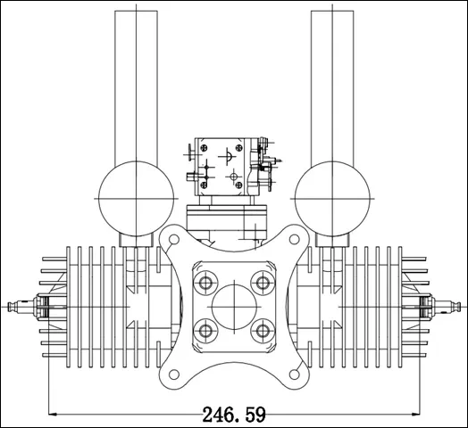 Dla232cc Efi Cnc Processed Gasoline Engine/petrol Engine 232cc For Gas ...