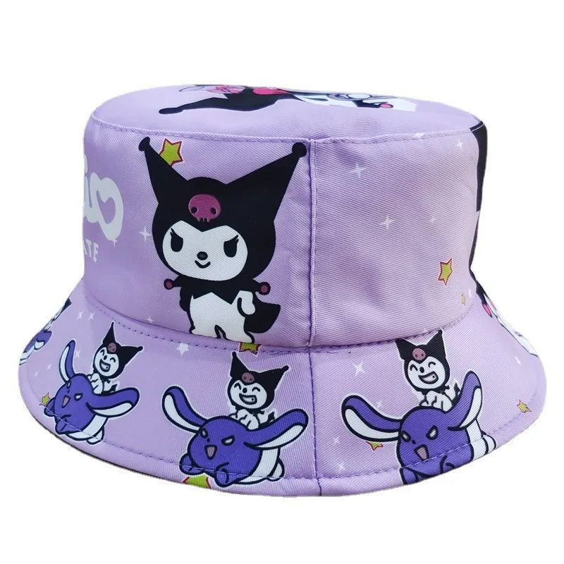 New Sanrio My Melody Kuromi Fisherman's Hats Fashion Bucket Hat Girls ...