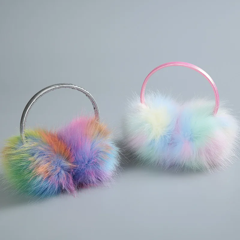 2022 лидер продаж теплые наушники зимние цветные против холода имитация кроличьей шерсти