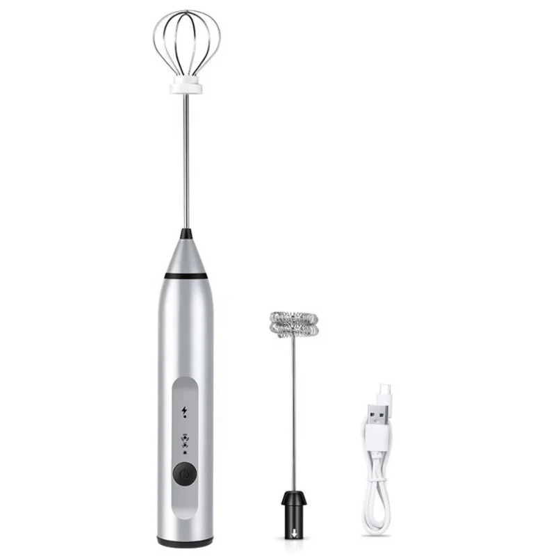 1set Stainless Steel Milk Frother, Modern Multifunction Electric