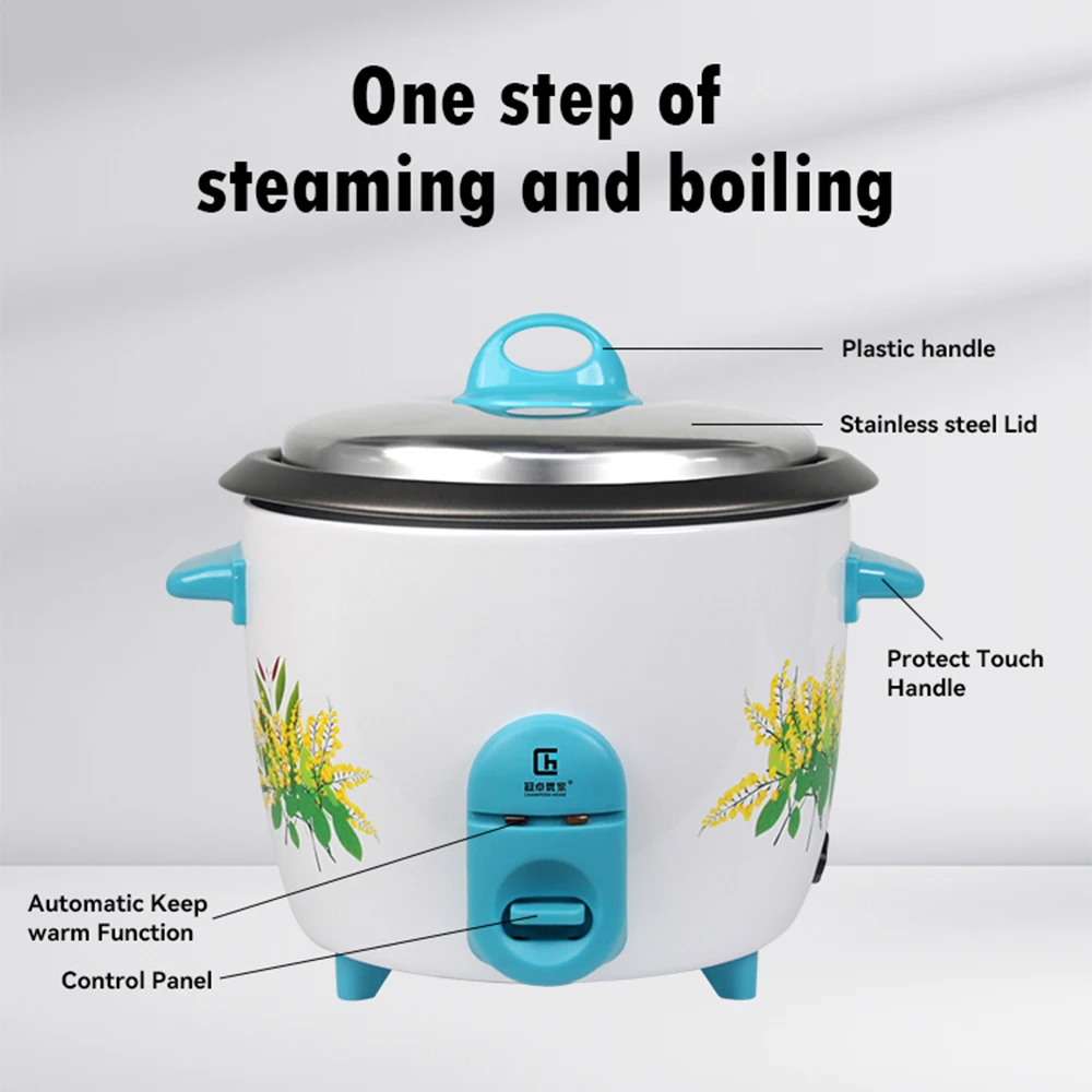 Good Quality Cooking Oem Manufacturer 1.2L Mini Small Electric Drum Rice Cooker Multi Function Non Stick Baby CB Forno Delimano