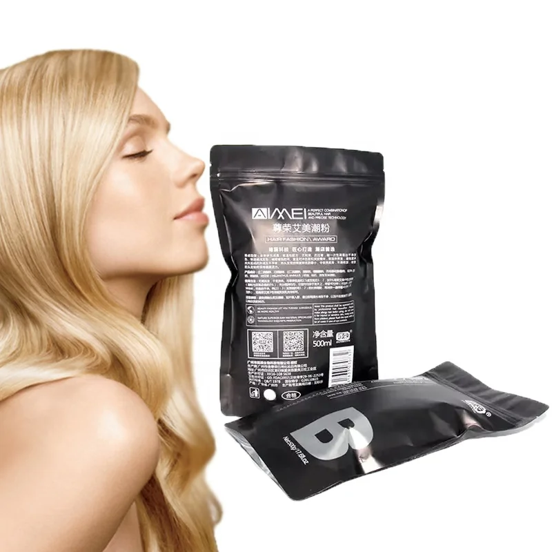 Aimei Professional Salon Hair Bleach Powder Private Label Přírodní a zdravá barva vlasů Bezprašný odbarvovací prášek v barvě na vlasy