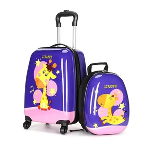 12inch Travel Backpack & 16inch Hard Shell Toddler Suitcase Wheels 4 Spinners 2 Piece Kids Luggage Set