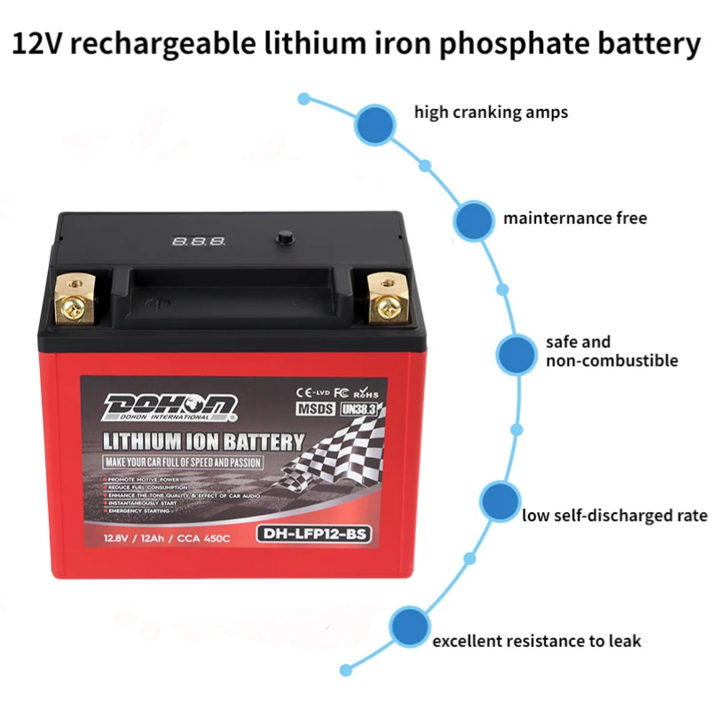 Lfp12bs Deep Cycle Lithium Motorcycle Battery 12v Lifepo4 Battery For Motorcycle Scooters Buy