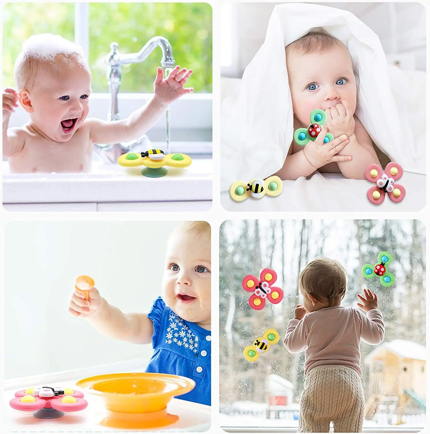 Детские всасывания чашка фиджет-Спиннер животных летающий Непоседа сенсорные спиннинг игрушки для малышей