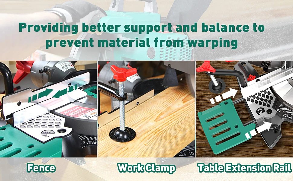 Sliding Mitre Saw Hychika 10 In 15 Amps 1800w Compound Miter Saw