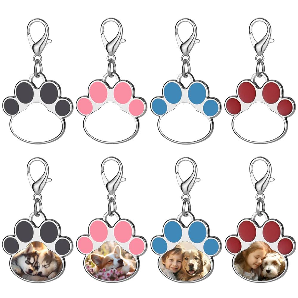 Wholesale Price Sublimation Blank Colorful Zinc Alloy Dog Tags