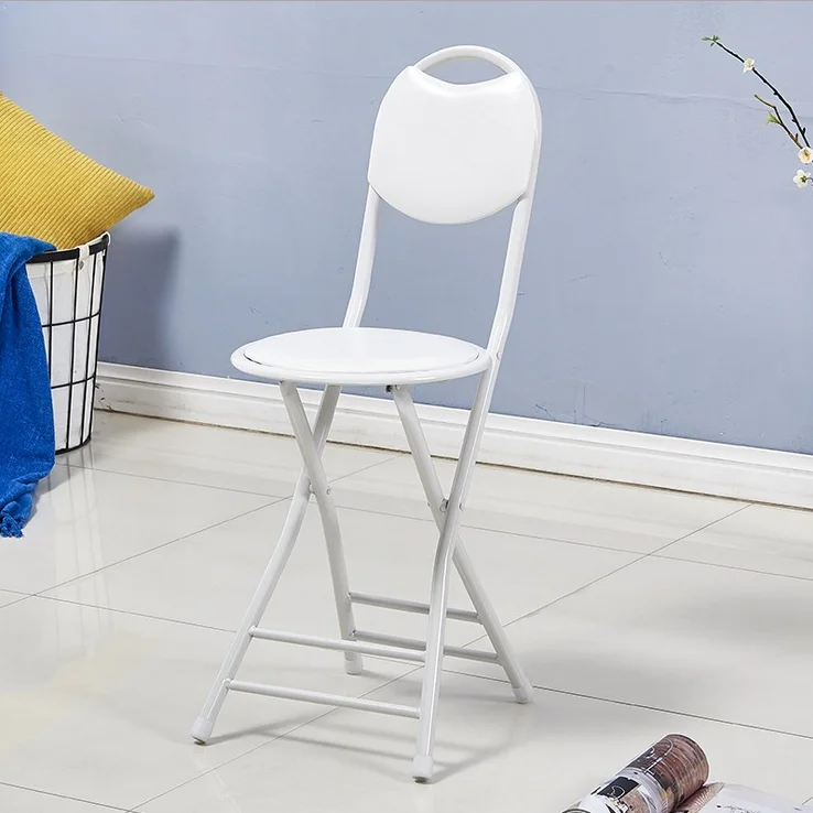 Outdoor Using Red Metal Folding Small Chairs