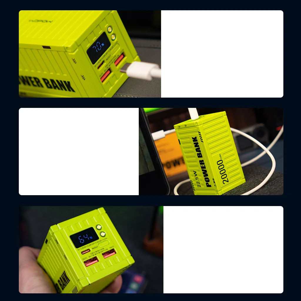 WOPOW PD32 Power Bank - 20000mah High Capacity Portable Charger