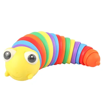 Explosive fashion big eyes caterpillar slug bionic educational toys relieve stress cute parent-child interactive toys