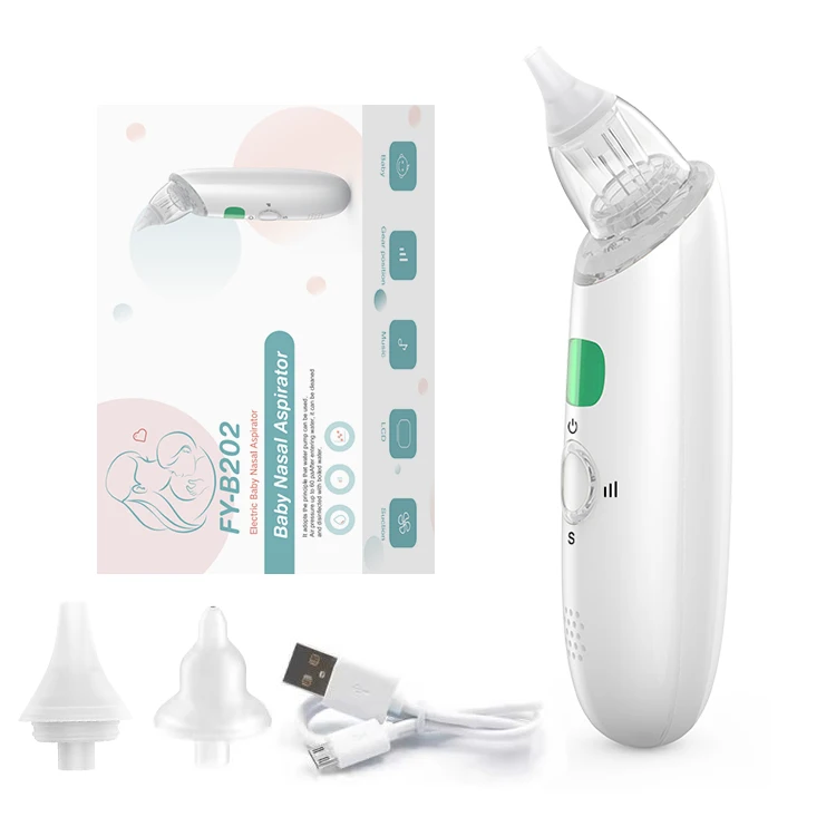 Электрический силиконовый носоусадочный аспиратор PAKISS с музыкальным очистителем для носа