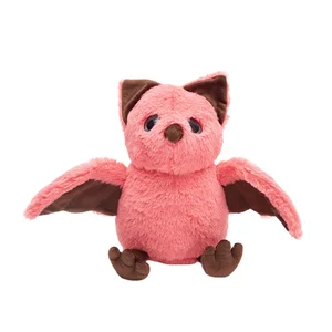 Custom Adorable Animal Stuffed Plush Doll Halloween Bat Plush Toys New Design Fluffy Plush Bat for Kids Gifts Toys