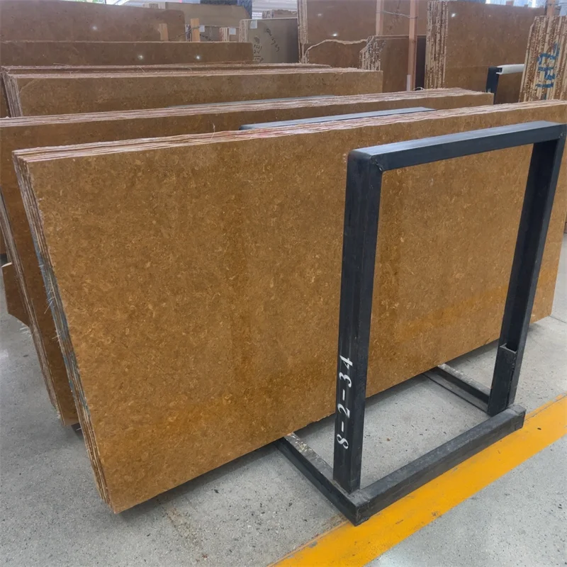 Tấm đá cẩm thạch Jaisalmer màu vàng kim sang trọng – Gạch Indus Gold dành cho sàn nhà thờ, nhà ở; đá cẩm thạch màu be với họa tiết nhà thờ thanh lịch