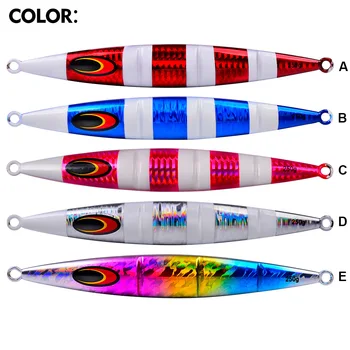 Slow Shaking Iron Plate Lead Fish Deep Sea Boat Fishing Luminous Live Bait 30g-250g Sea Fishing Fast Sinking Lure – Lure – view 4