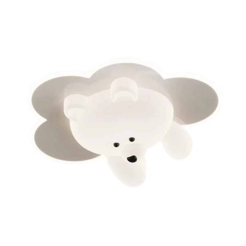 Plafonnier LED Ballon Avec Ours Polaire - Lumière D'Ambiance Enfant, Abat-jour Acrylique, Ampoule G9 Incluse