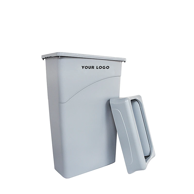 Customized 87L Plastic Trash Can for Hotel Office Large Recycle Waste Bin