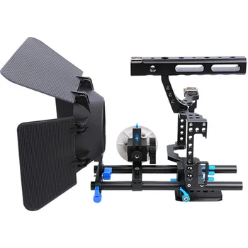 YELANGU C500 Camera Cage with Matte Box and Follow Focus for LUMIX DMC GH4 for Sony A7S/A7/A7R/A7RII/A7SII