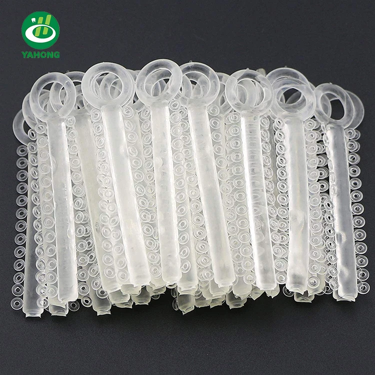 1040pcs Dental Orthodontic Ligature Ties Orthodontic Elastomeric O-rings (Clear - Foto 5