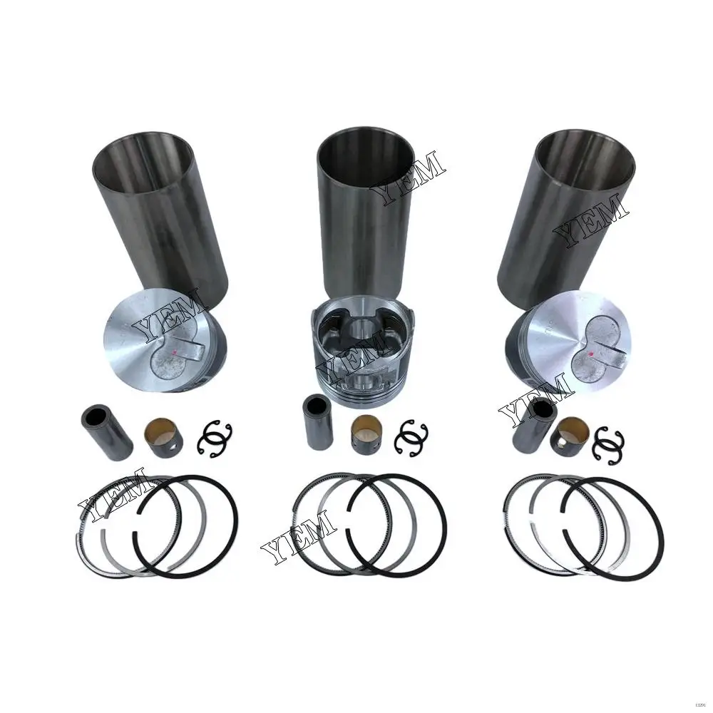 Engine Liner Kit With Cylinder Piston Ring Liner Fit for Yanmar 3TNV76 Original Excavator Part
