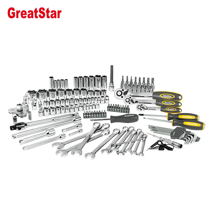 123pcs Mechanic Tool Kits Automotive Tool Sets For Repairing And