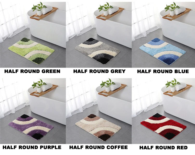 Wholesale Anti-Slip Bath Floor Mat Water Absorbent Tuft planting rugs for Bathroom Living Bedroom Entrance Door mats supplier