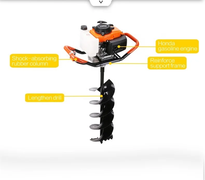 Hand Small Digging Machine Manual Auger Drilling Hole Digging Tools Earth Drilling Machine