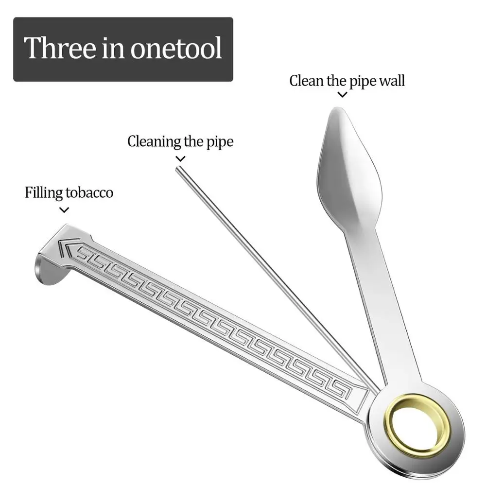 Pipe Tamper Tool Stainless Steel Pipe Cleaner Cleaning Tool