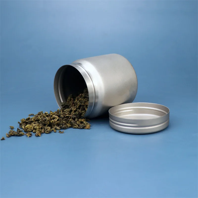 Портативный резервуар для хранения из чистого титана ультралегкий металлический контейнер чая Большой Вместительный таблеток
