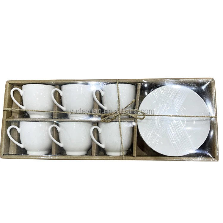 Fine Porcelain White New Bone China Modern Custom Espresso Cups 90cc