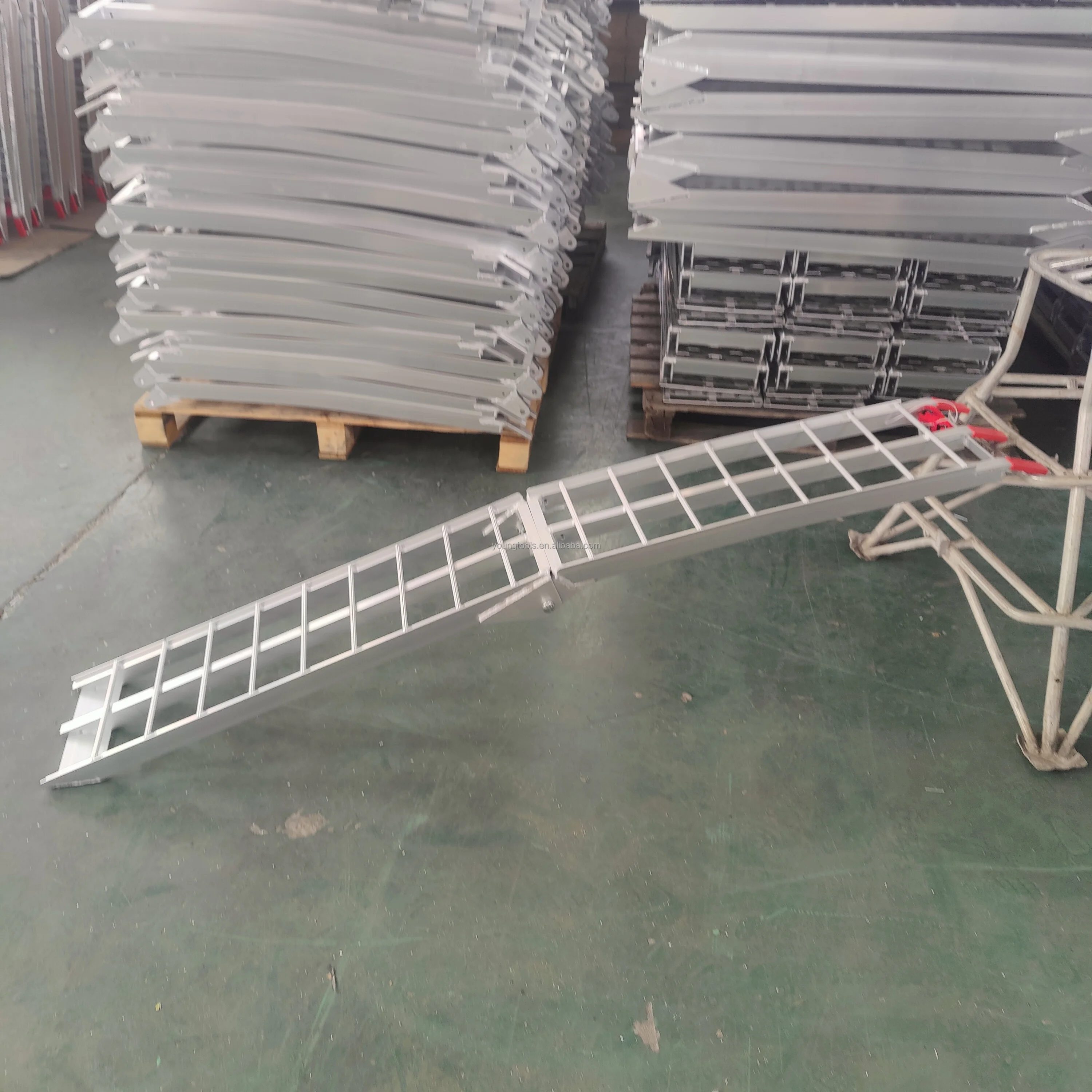 Low Price Folding Aluminum Ramp Atv Ramp Snowmobile Lawn Trailer ...