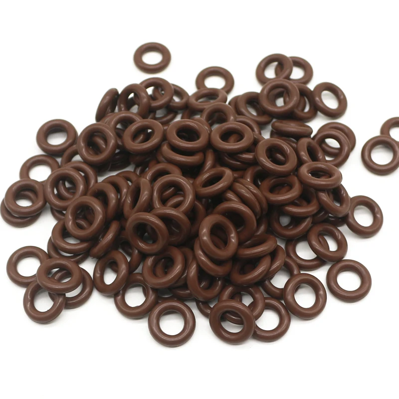 O Rings Inyectores Universal Fuel Injector Repair Kits FKM Rubber O Ring for Bosch ASNU08C 7.52*3.53MM 9250930023